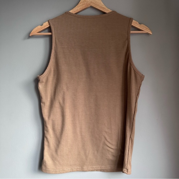 3 Unity Solid Rib-Knit Tank Tops Pink Nude Black 🩷🤎🖤 - Picture 5 of 11